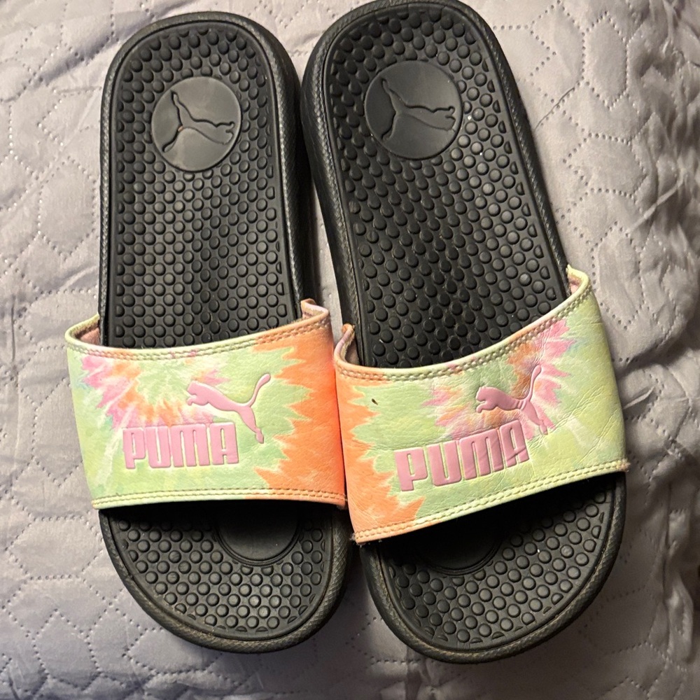 Puma Multicolor Tie-Dye Slides